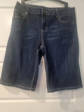 Simply Vera Vera Wang Dark Blue Denim Jean Short